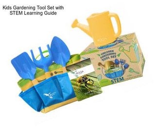Kids Gardening Tool Set with STEM Learning Guide