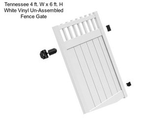 Tennessee 4 ft. W x 6 ft. H White Vinyl Un-Assembled Fence Gate