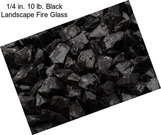 1/4 in. 10 lb. Black Landscape Fire Glass