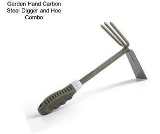 Garden Hand Carbon Steel Digger and Hoe Combo