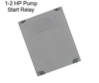 1-2 HP Pump Start Relay