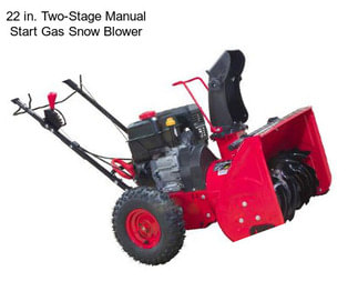 22 in. Two-Stage Manual Start Gas Snow Blower