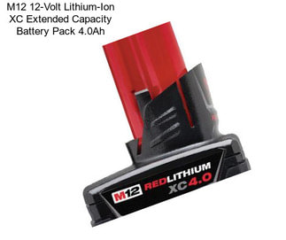 M12 12-Volt Lithium-Ion XC Extended Capacity Battery Pack 4.0Ah