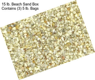 15 lb. Beach Sand Box Contains (3) 5 lb. Bags
