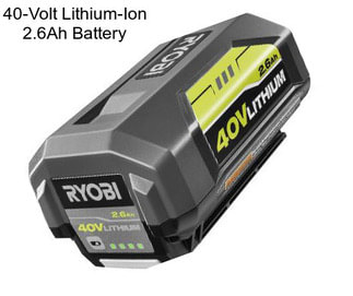 40-Volt Lithium-Ion 2.6Ah Battery