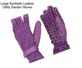 Large Synthetic Leather Utility Garden Gloves