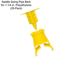 Saddle Swing Pipe Barb for 1-1/4 in. Polyethylene (25-Pack)