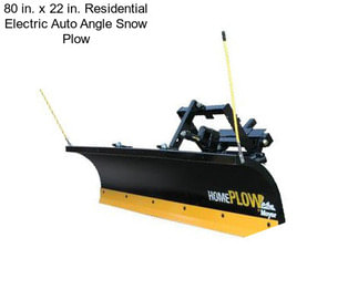 80 in. x 22 in. Residential Electric Auto Angle Snow Plow