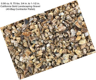 0.90 cu. ft. 75 lbs. 3/4 in. to 1-1/2 in. California Gold Landscaping Gravel (40-Bag Contractor Pallet)