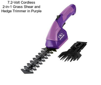 7.2-Volt Cordless 2-in-1 Grass Shear and Hedge Trimmer in Purple