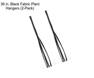 36 in. Black Fabric Plant Hangers (2-Pack)