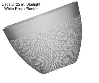 Decatur 22 in. Starlight White Resin Planter