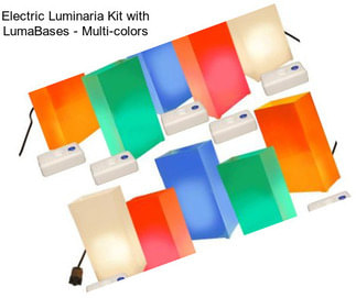 Electric Luminaria Kit with LumaBases - Multi-colors