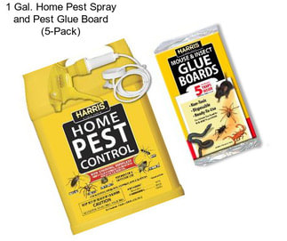 1 Gal. Home Pest Spray and Pest Glue Board (5-Pack)