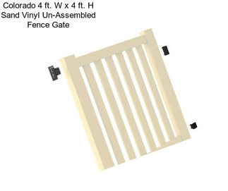 Colorado 4 ft. W x 4 ft. H Sand Vinyl Un-Assembled Fence Gate