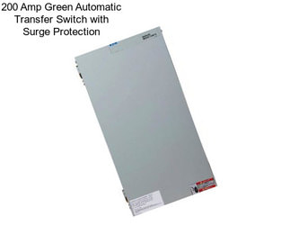 200 Amp Green Automatic Transfer Switch with Surge Protection