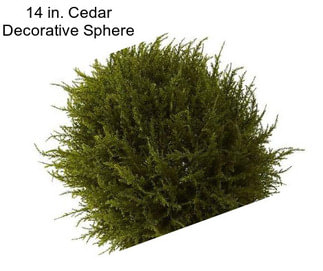 14 in. Cedar Decorative Sphere