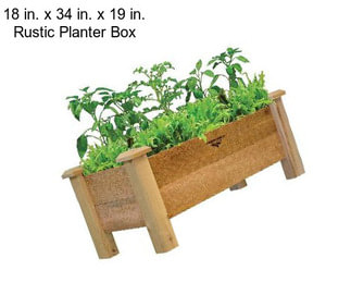 18 in. x 34 in. x 19 in. Rustic Planter Box