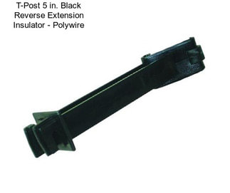 T-Post 5 in. Black Reverse Extension Insulator - Polywire