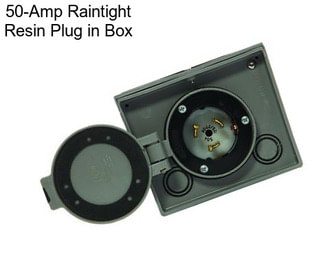 50-Amp Raintight Resin Plug in Box