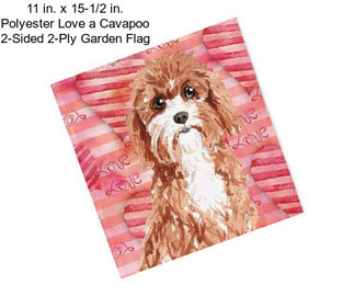 11 in. x 15-1/2 in. Polyester Love a Cavapoo 2-Sided 2-Ply Garden Flag