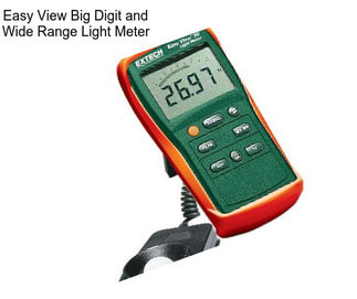 Easy View Big Digit and Wide Range Light Meter