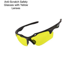 Anti-Scratch Safety Glasses with Yellow Lenses