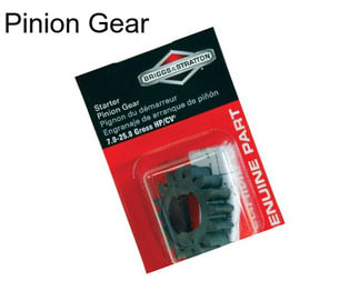 Pinion Gear