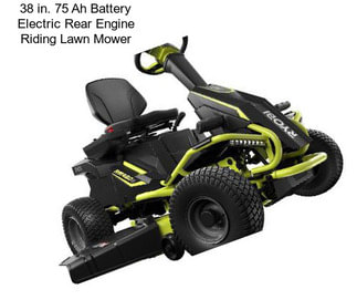 38 in. 75 Ah Battery Electric Rear Engine Riding Lawn Mower