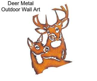 Deer Metal Outdoor Wall Art