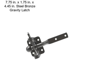 7.75 in. x 1.75 in. x 4.45 in. Steel Bronze Gravity Latch