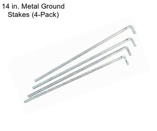 14 in. Metal Ground Stakes (4-Pack)