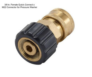 3/8 in. Female Quick-Connect x M22 Connector for Pressure Washer