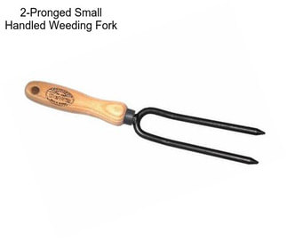 2-Pronged Small Handled Weeding Fork