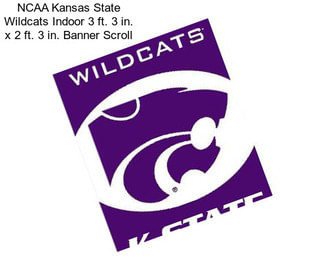 NCAA Kansas State Wildcats Indoor 3 ft. 3 in. x 2 ft. 3 in. Banner Scroll