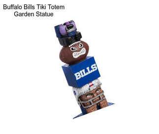 Buffalo Bills Tiki Totem Garden Statue