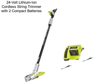 24-Volt Lithium-Ion Cordless String Trimmer with 2 Compact Batteries