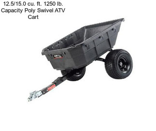 12.5/15.0 cu. ft. 1250 lb. Capacity Poly Swivel ATV Cart