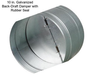 10 in. Galvanized Back-Draft Damper with Rubber Seal