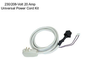 230/208-Volt 20 Amp Universal Power Cord Kit