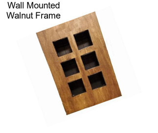 Wall Mounted Walnut Frame