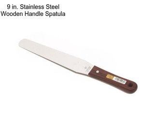 9 in. Stainless Steel Wooden Handle Spatula