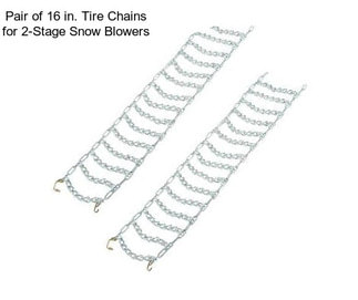 Pair of 16 in. Tire Chains for 2-Stage Snow Blowers