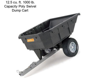 12.5 cu. ft. 1000 lb. Capacity Poly Swivel Dump Cart