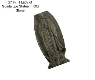 27 in. H Lady of Guadalupe Statue in Old Stone