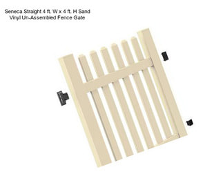 Seneca Straight 4 ft. W x 4 ft. H Sand Vinyl Un-Assembled Fence Gate