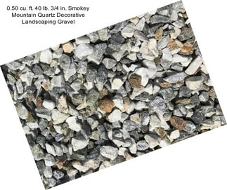 0.50 cu. ft. 40 lb. 3/4 in. Smokey Mountain Quartz Decorative Landscaping Gravel