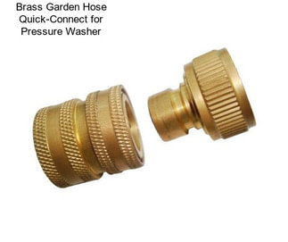 Brass Garden Hose Quick-Connect for Pressure Washer