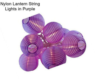 Nylon Lantern String Lights in Purple