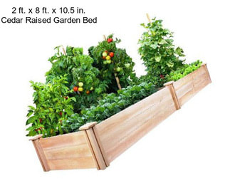 2 ft. x 8 ft. x 10.5 in. Cedar Raised Garden Bed